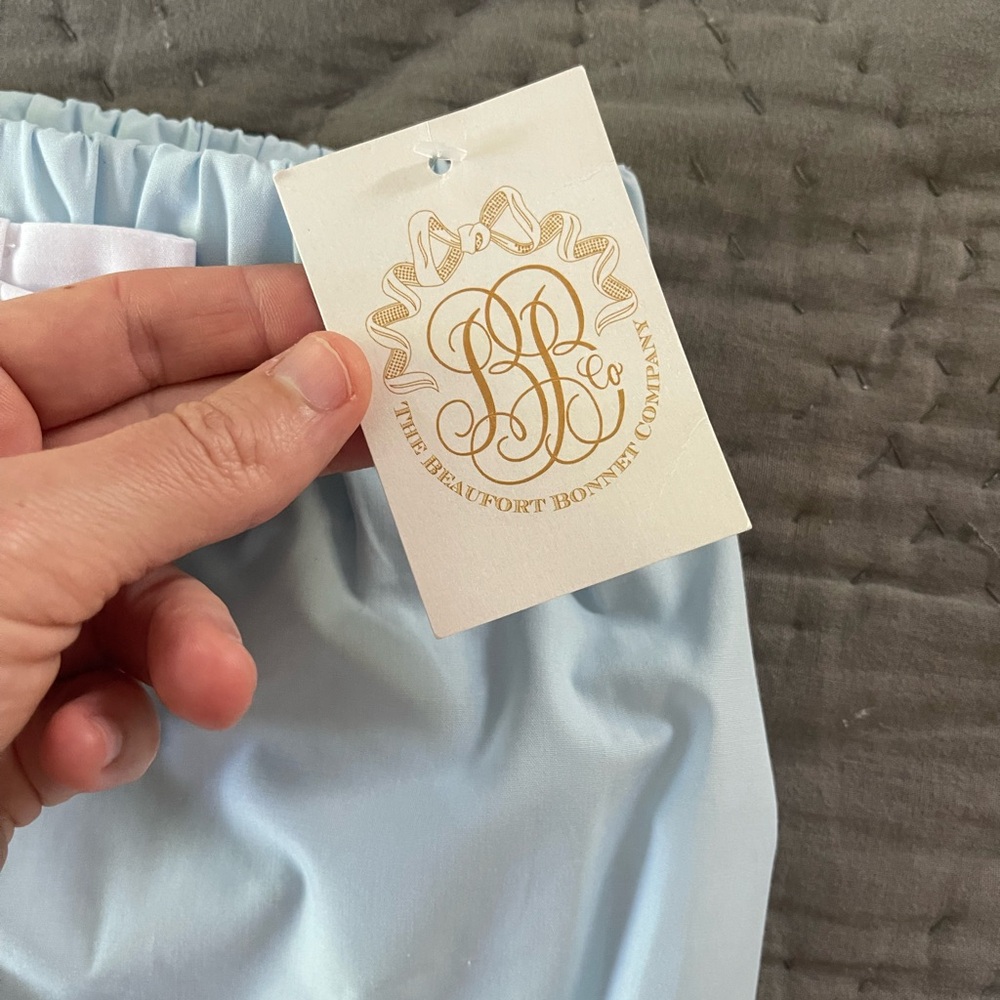 NWT TBBC Beaufort Bonnet Co Natalie Knickers Buckhead Blue Worth Ave White Bow 6 - Picture 2 of 8